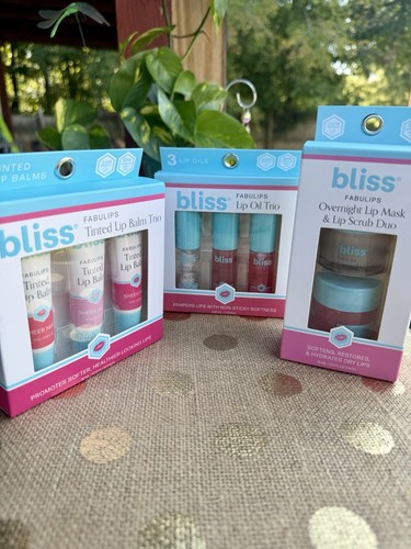 Bliss fabulips lip care - lip, trio